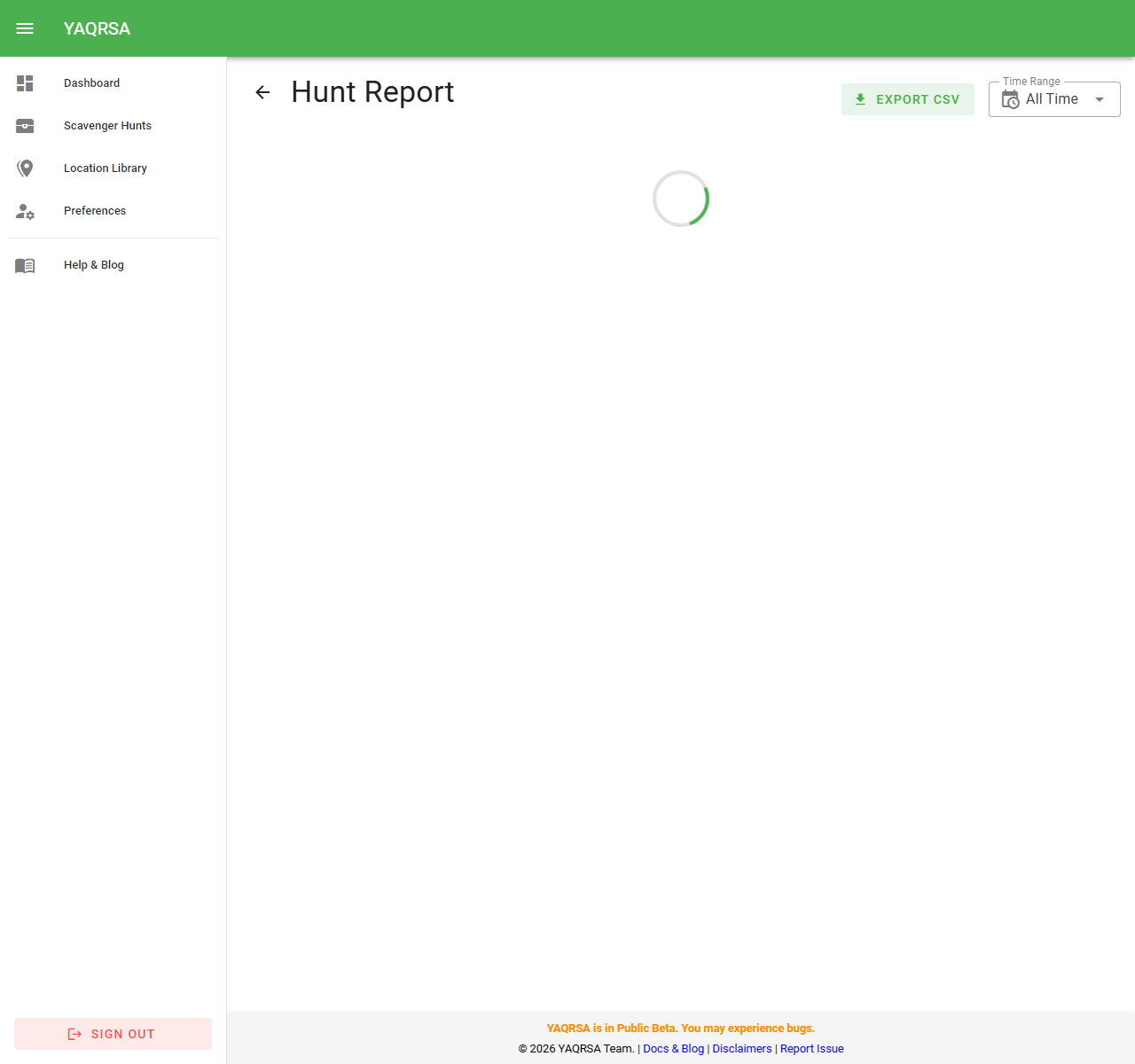 Hunt Report